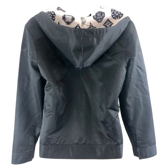 Disney Parks Authentic Lined MM28 Full Zip Hooded Black Outdoor Rain Jacket - Picture 3 of 16